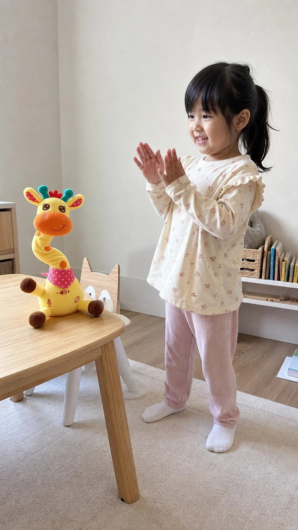 Dancing Giraffe Criativae - Talking Plush That Repeats Your Child