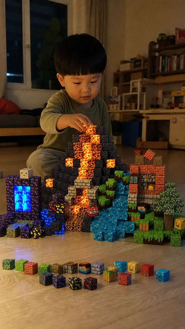Magnet Blocks 150 Criativae - Glow in the Dark Magnetic Building Cubes