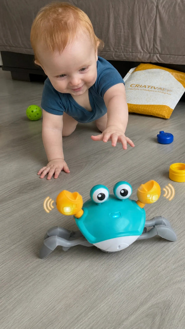 Scuttle Crab Criativae - Crawling Baby Toy with Obstacle Sensor