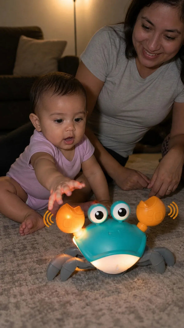 Scuttle Crab Criativae - Crawling Baby Toy with Obstacle Sensor