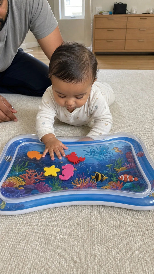 Water Play Mat Criativae - Inflatable Tummy Time Sensory Mat