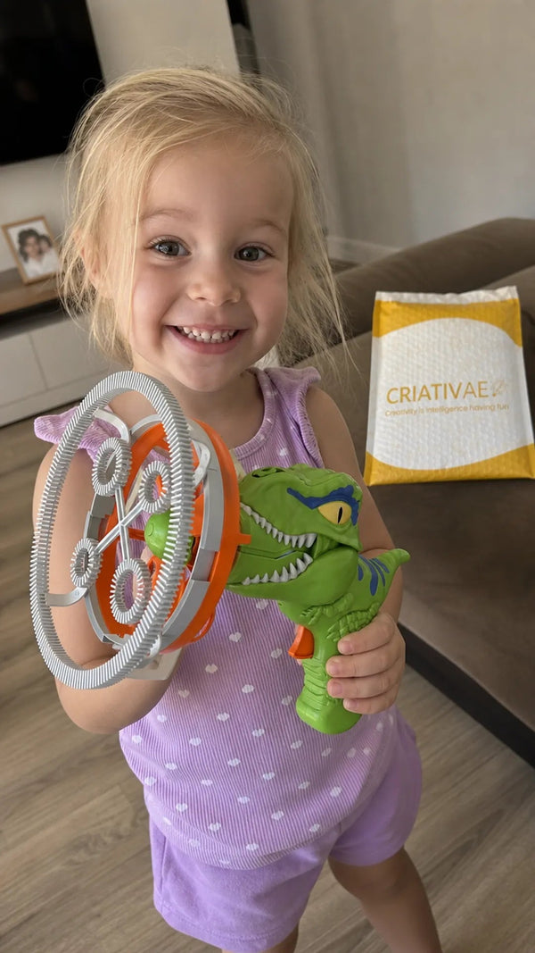 Dino Bubble Criativae - Dinosaur Bubble Machine for Giant Bubbles
