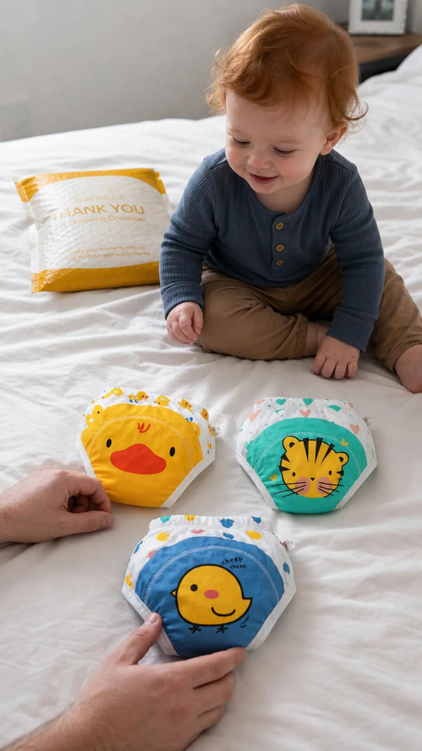 Cute Baby Criativae - Reusable Potty Training Pants 3 Pack