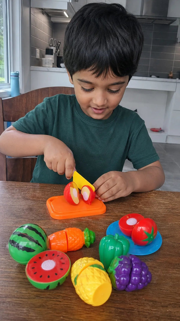 Chop Chop Kitchen Criativae - Cuttable Play Food Set for Kids