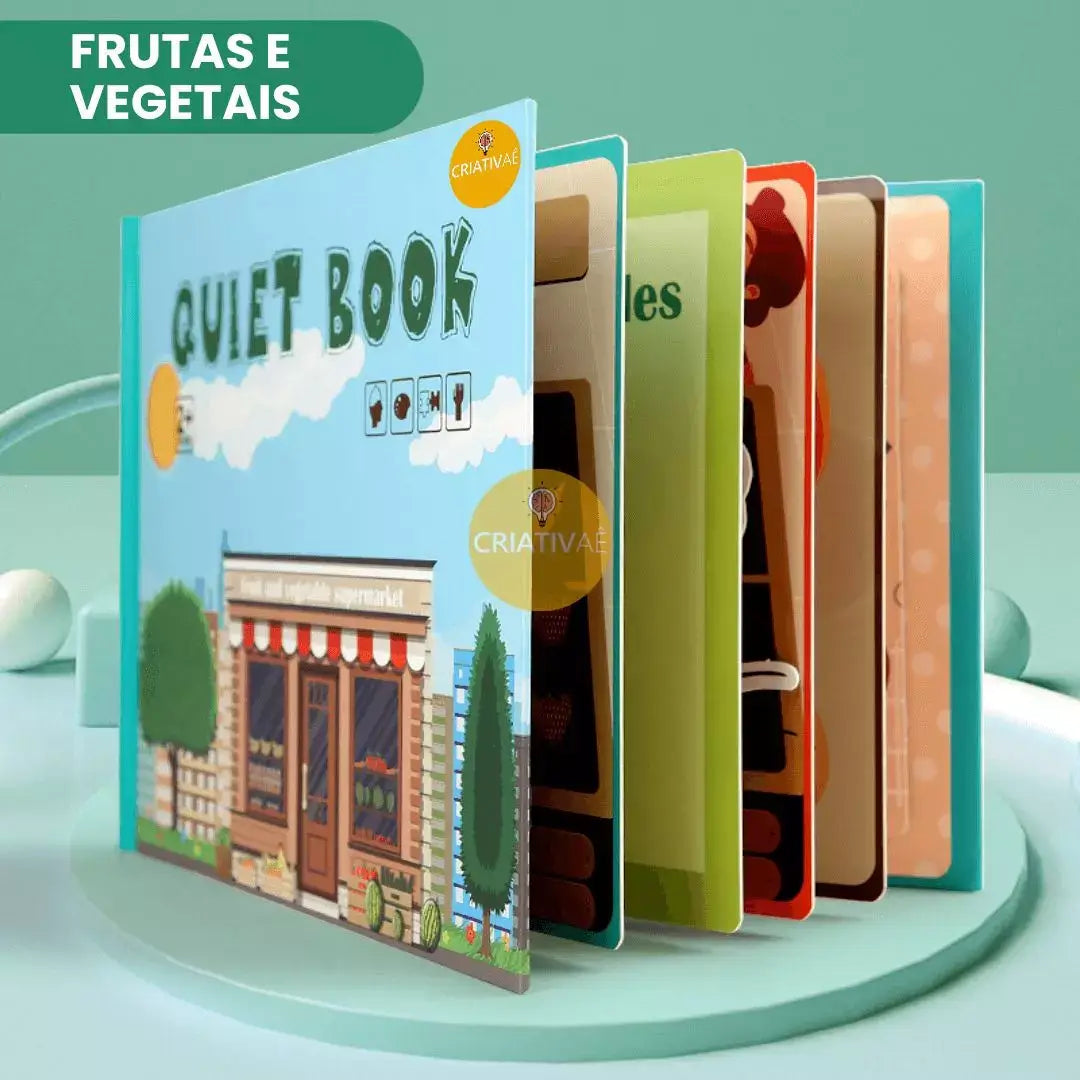 QuietBook Criativae - Montessori Busy Book With Velcro Activities