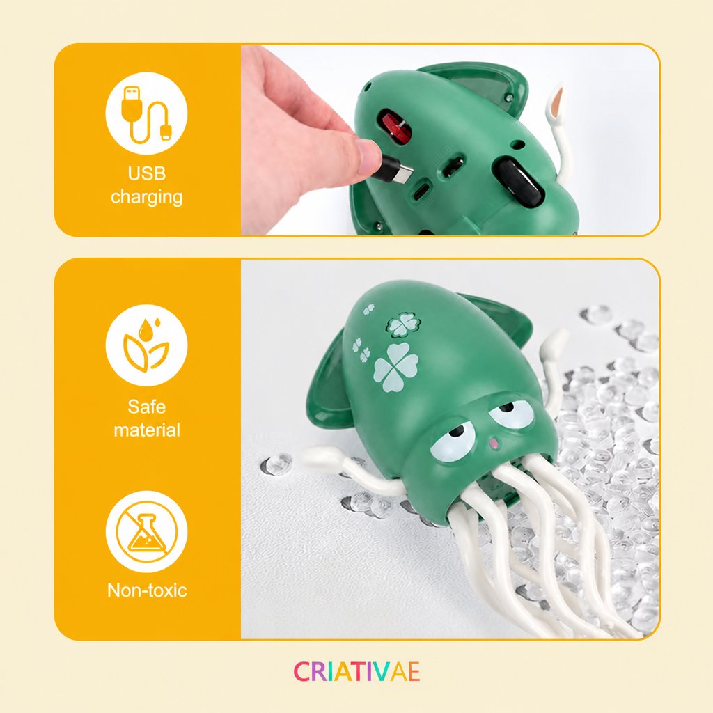 Lulita Pop Criativae - Walking, Dancing Light-Up Squid Toy