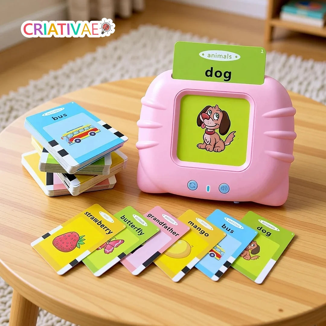 Card Kids Criativae - Talking Flash Cards for First English Words (224 Words)