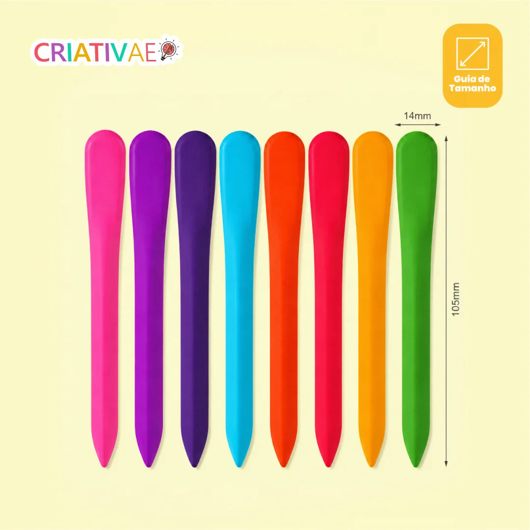 Clean Crayons Criativae - Mess Free Triangle Crayons for Kids