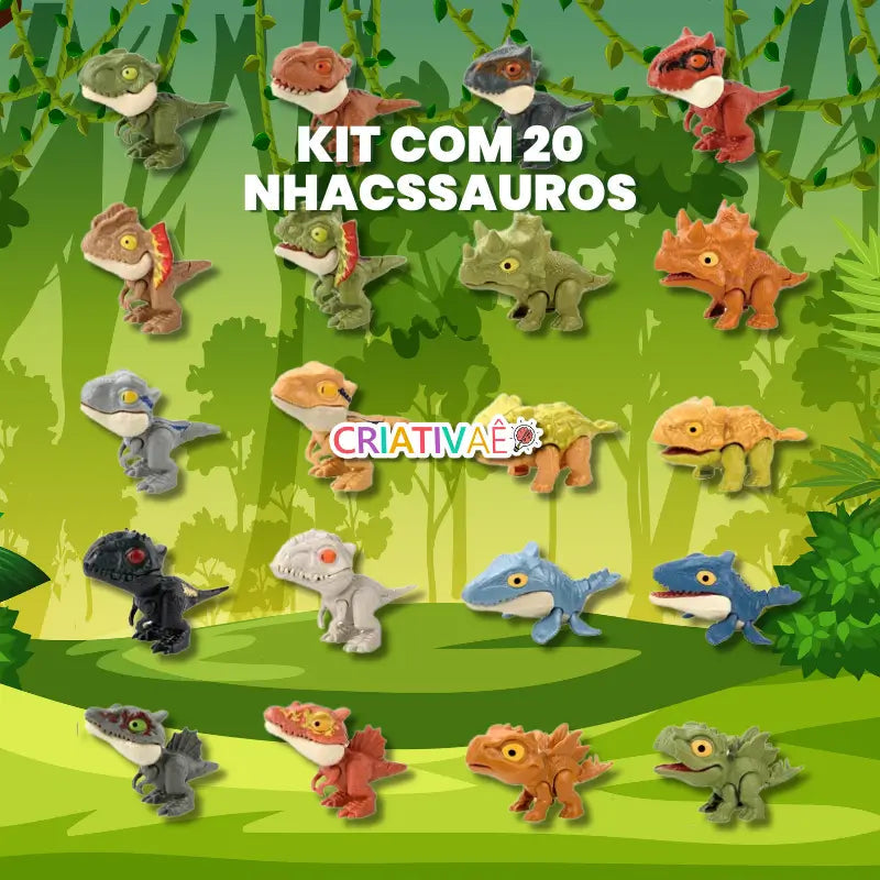 Snappysaurus Criativae - Fidget Dinosaurs with Snapping Jaws