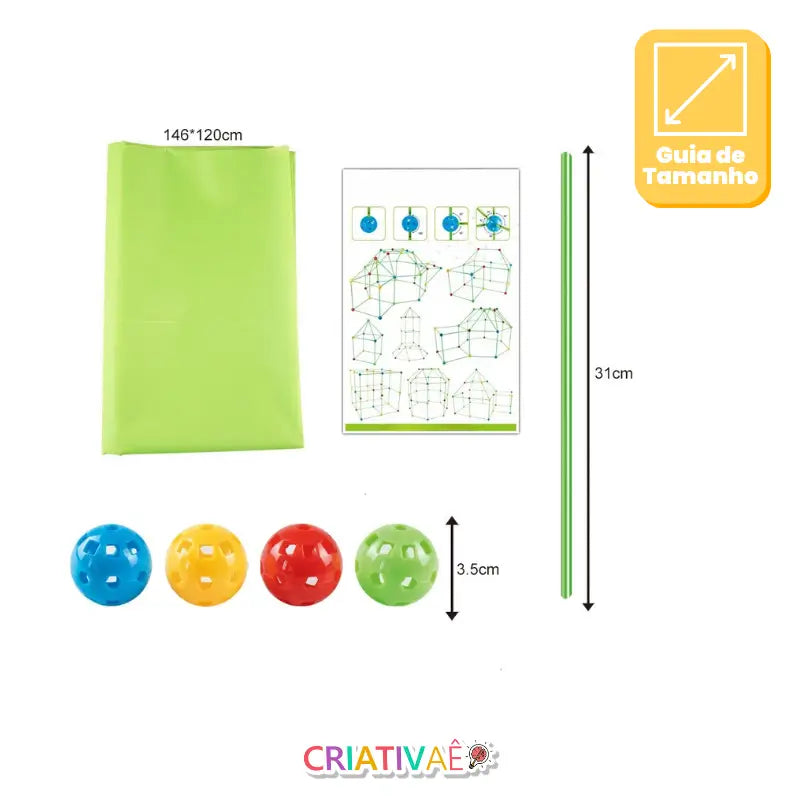 Build It Criativae - Montessori Fort Building Kit for Kids