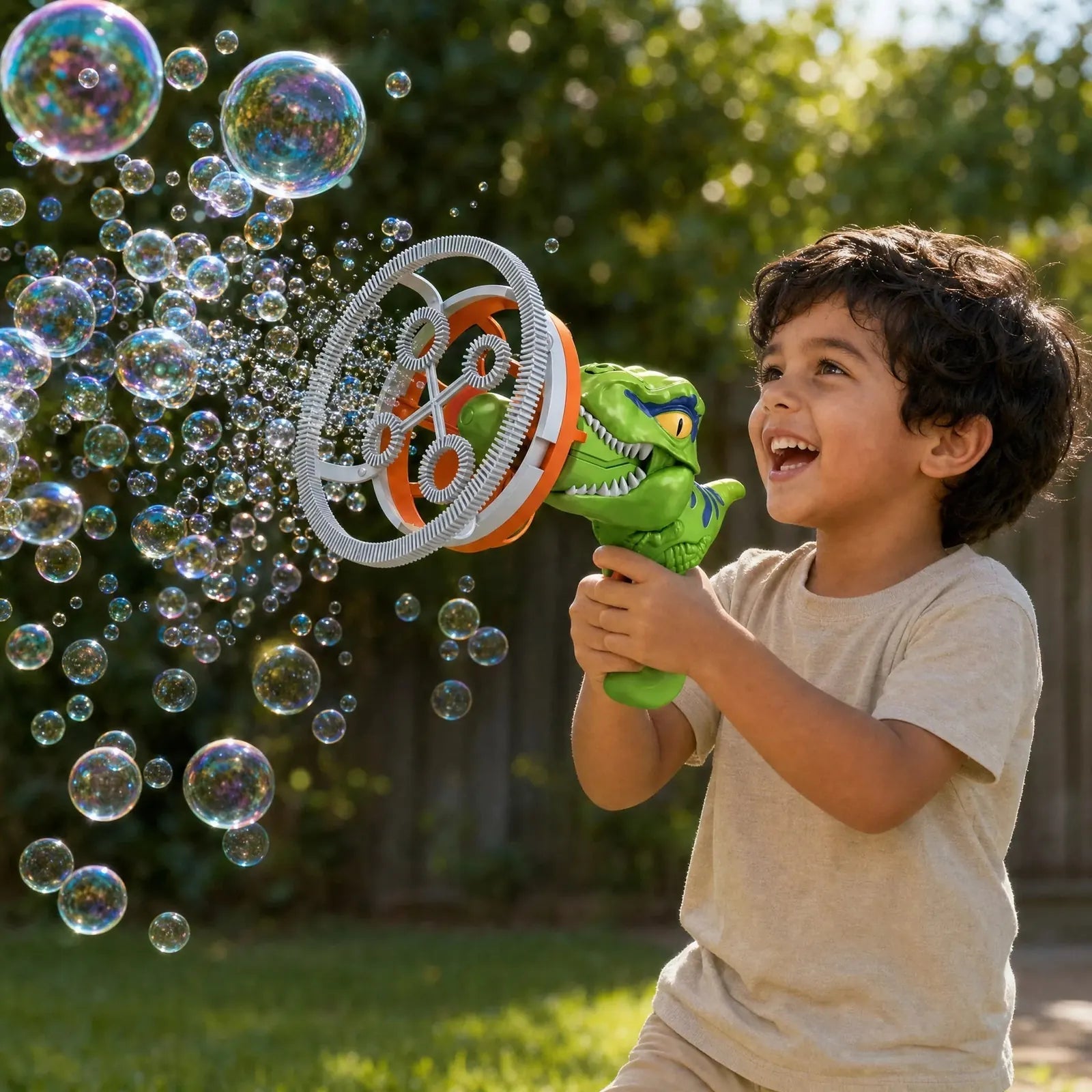 Dino Bubble Criativae - Dinosaur Bubble Machine for Giant Bubbles