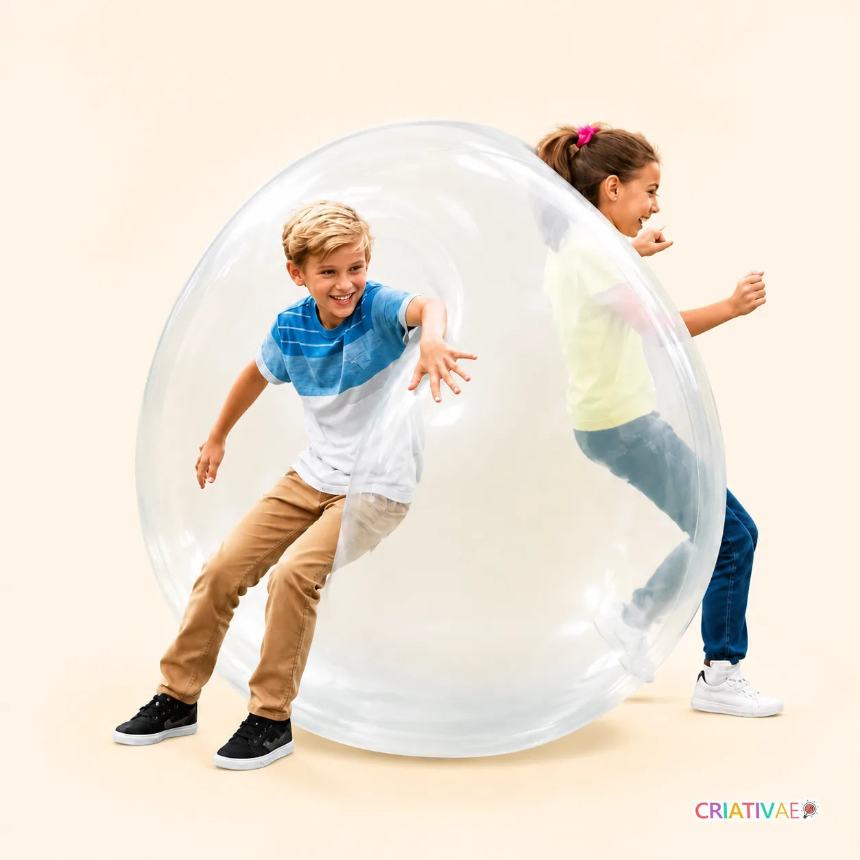 Gigantball Criativae - Giant Inflatable Wobble Ball for Air or Water