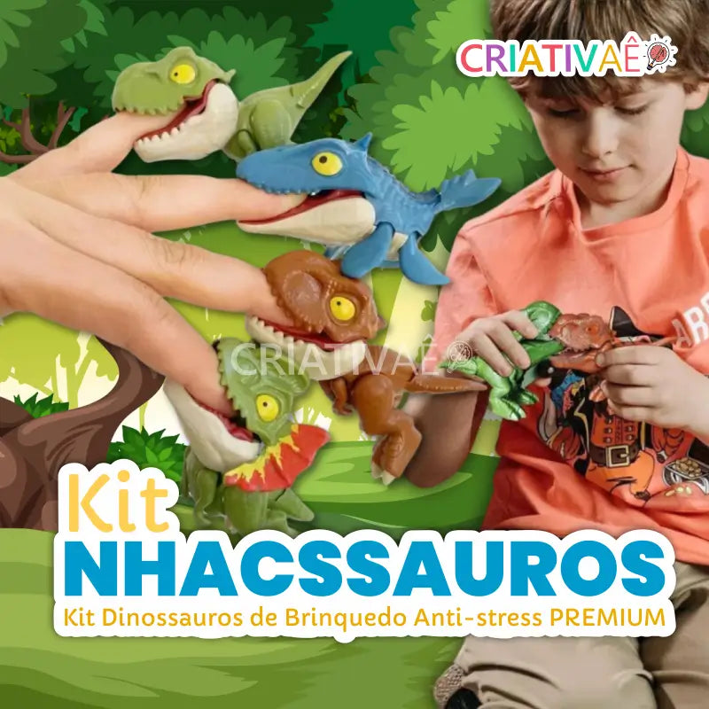 Snappysaurus Criativae - Fidget Dinosaurs with Snapping Jaws