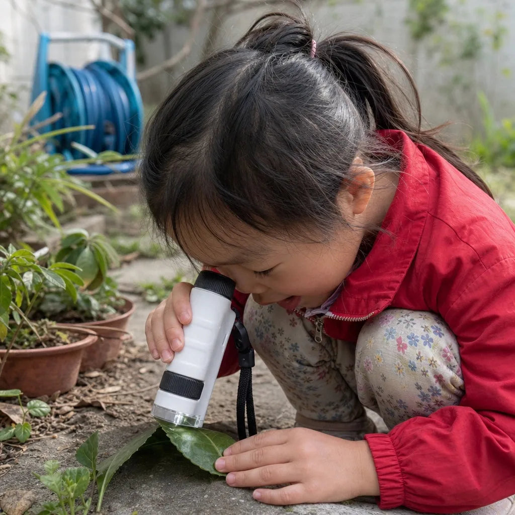 Microscopic Criativae - Portable Kids Microscope with 120x Zoom