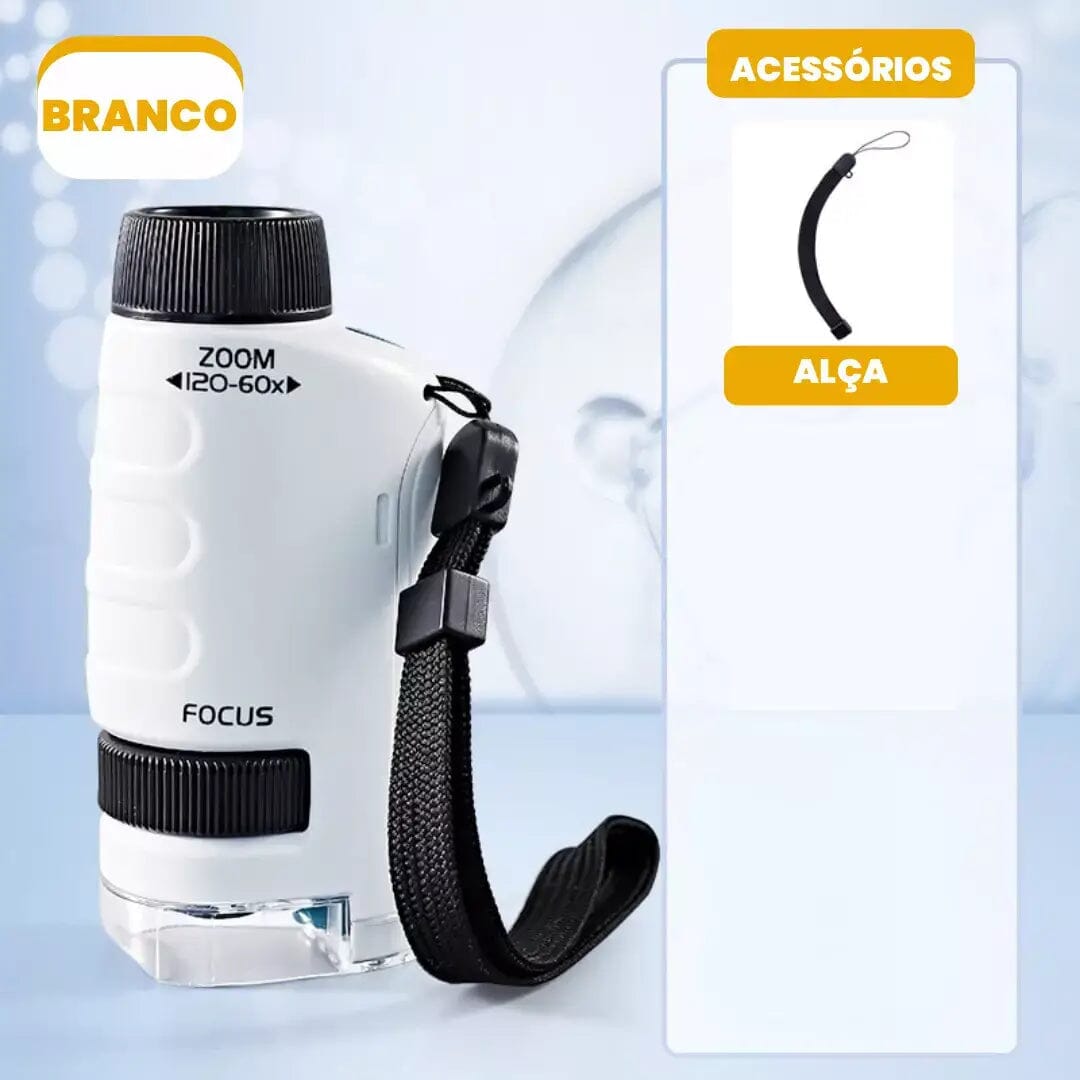 Microscopic Criativae - Portable Kids Microscope with 120x Zoom