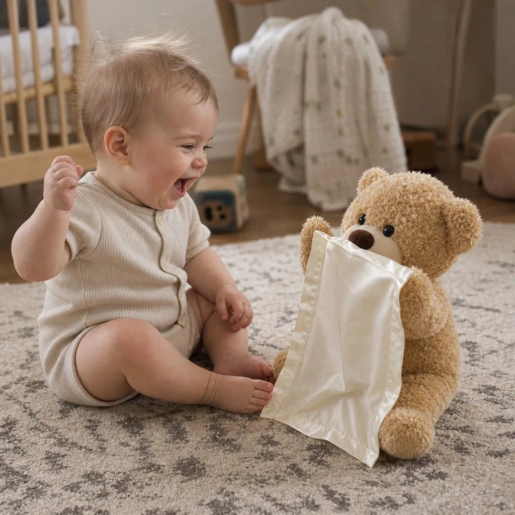 Peekaboo Teddy Criativae - Plush Bear That Plays Peekaboo With Your Baby