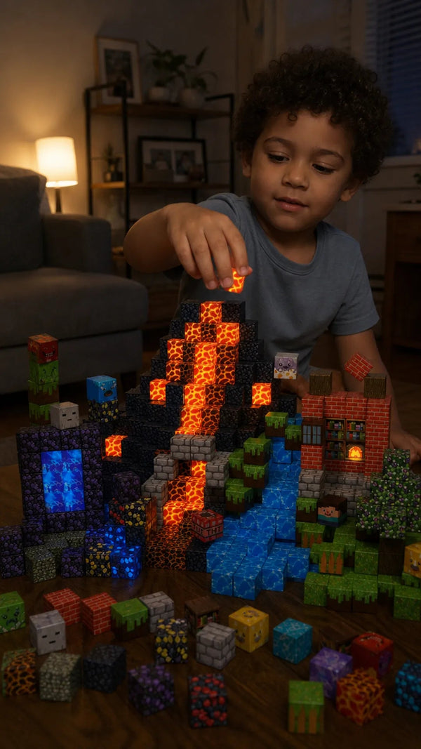 Magnet Blocks 150 Criativae - Glow in the Dark Magnetic Building Cubes