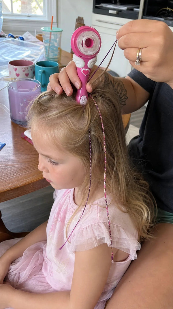 Braid Fairy Criativae - Kids Hair Wrap Styler With Colored Thread