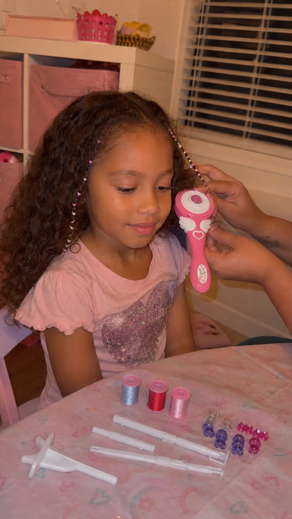 Braid Fairy Criativae - Kids Hair Wrap Styler With Colored Thread