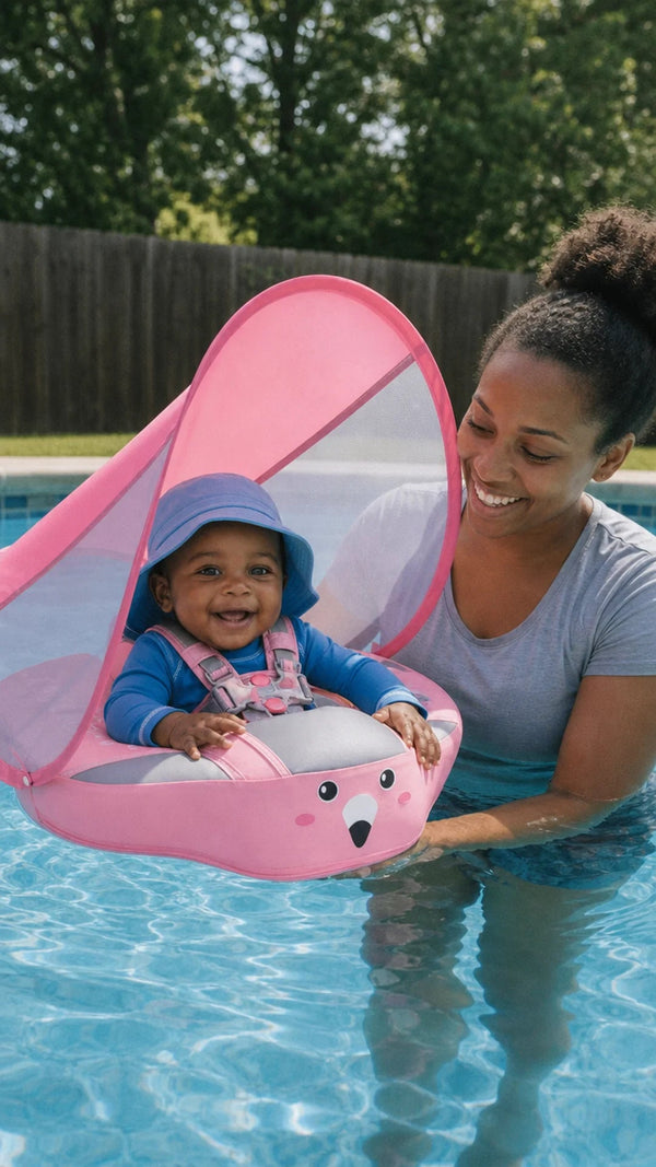 SunFloat Criativae - Baby Pool Float with Sun Canopy