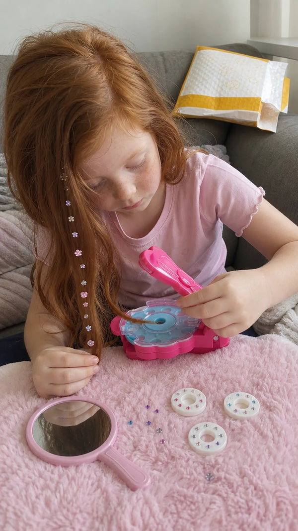 Hair Glam Criativae - Kids Rhinestone Hair Styler, No Glue