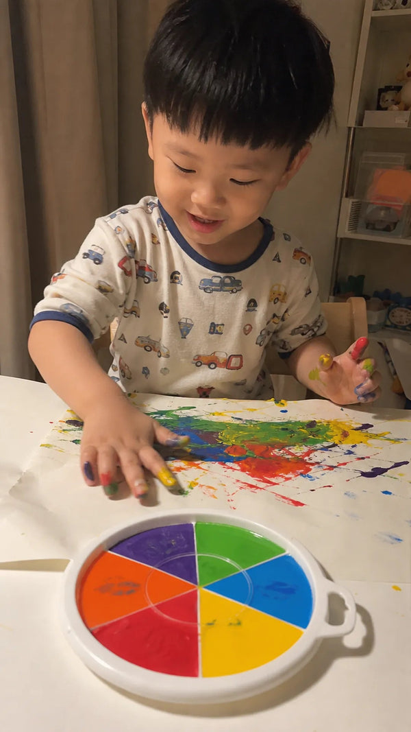 FingerFun Criativae - Montessori Finger Paint Set with Art Album