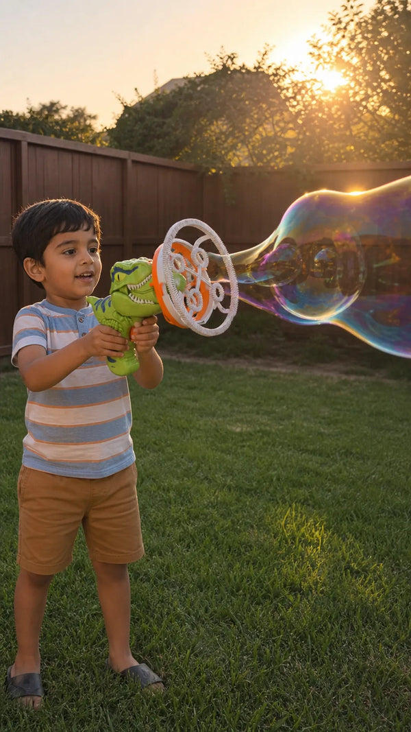 Dino Bubble Criativae - Dinosaur Bubble Machine for Giant Bubbles