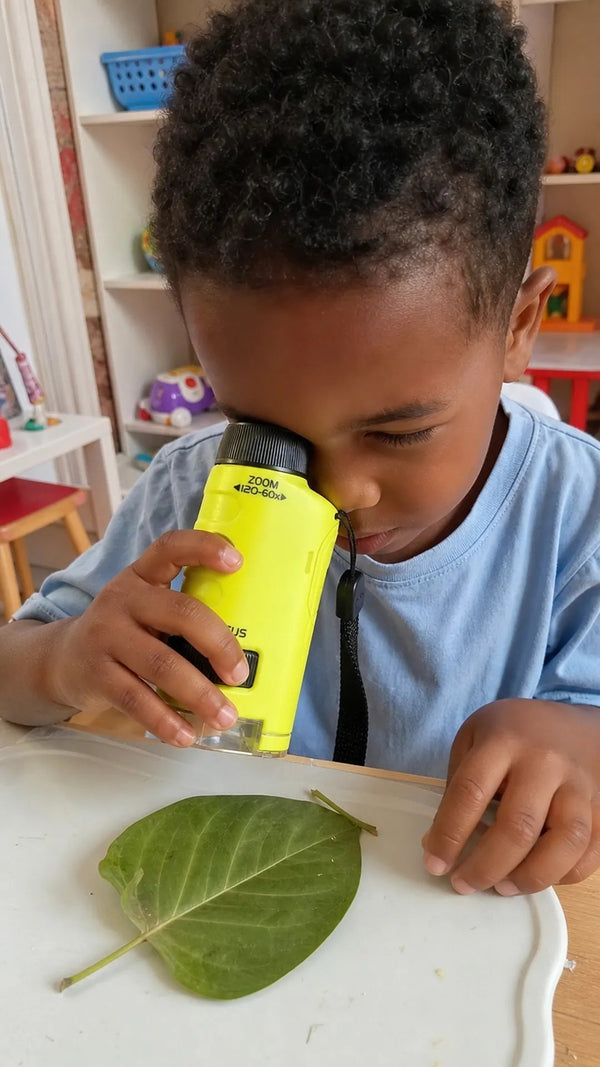 Microscopic Criativae - Portable Kids Microscope with 120x Zoom