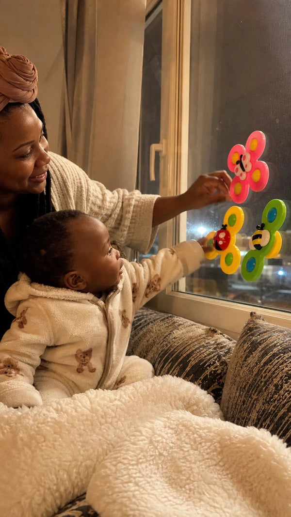 Spin Pop Criativae - Suction Cup Baby Spinner Toys, Set of 3