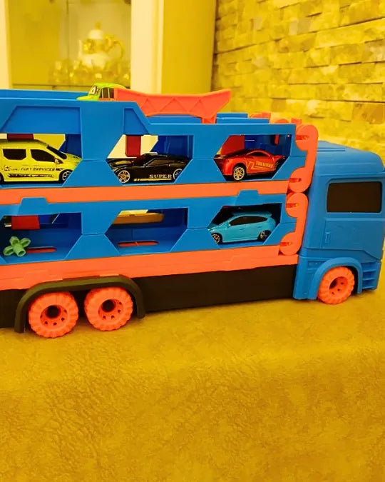 CegCar Blaster Criativae - Car Hauler Truck with 5 Ft Race Track