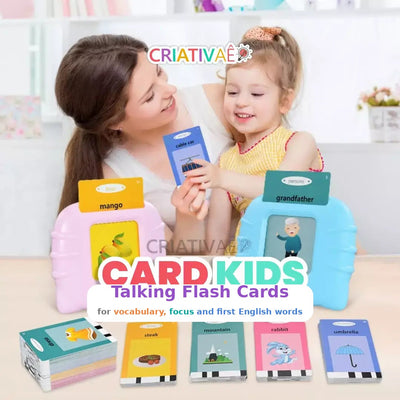 Card Kids Criativae - Talking Flash Cards for First English Words (224 Words) — AI illustration