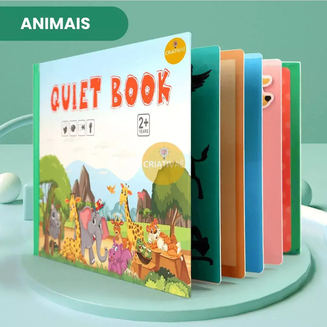 QuietBook Criativae - Montessori Busy Book With Velcro Activities