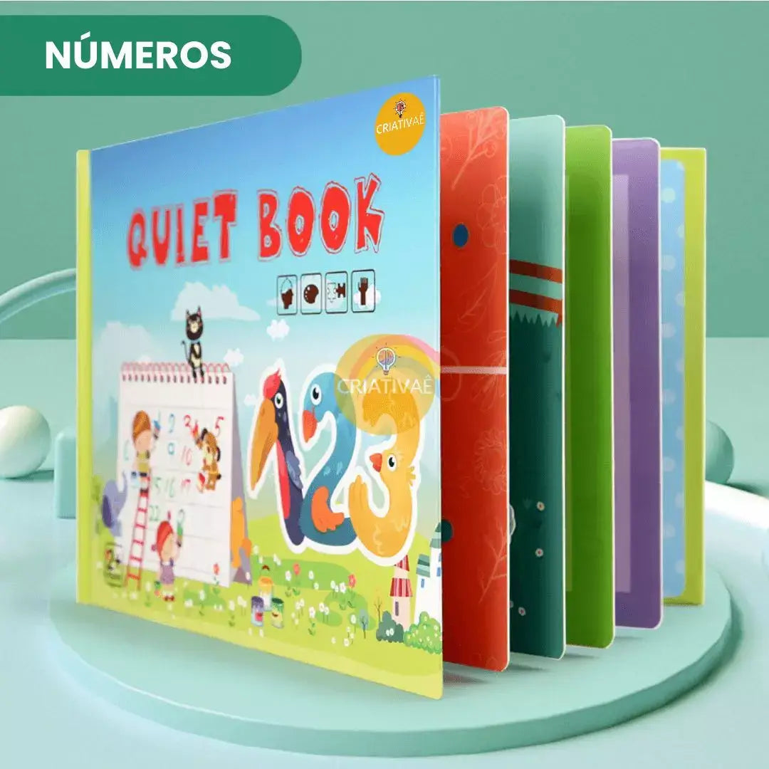 QuietBook Criativae - Montessori Busy Book With Velcro Activities