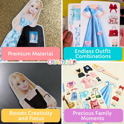 Styldoll Criativae - Magnetic Dress Up Doll with Endless Outfits