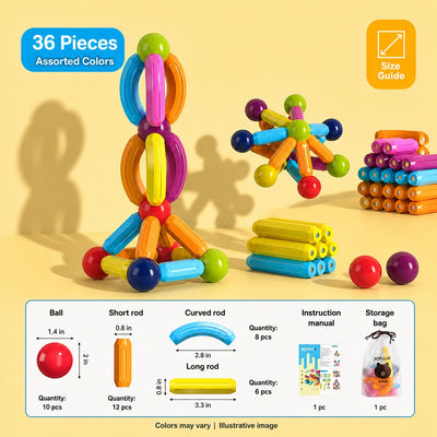 Magna Kids Criativae - Magnetic Sticks and Balls Building Set