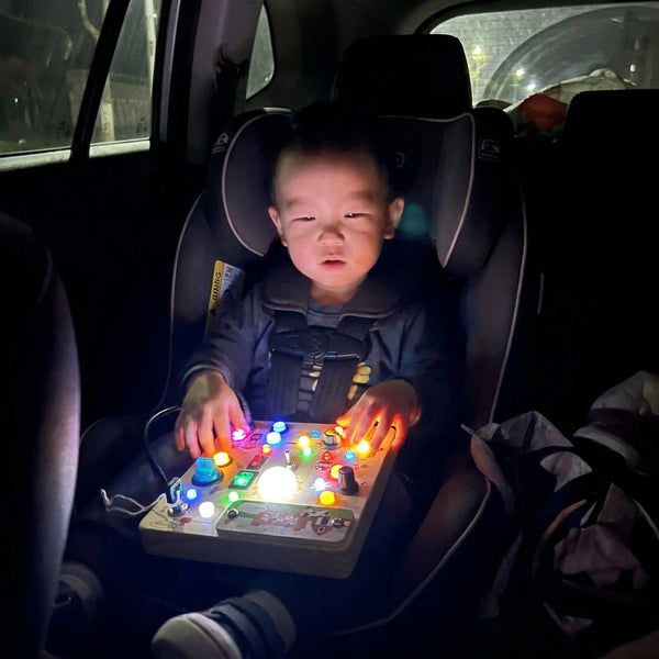 Busy Kids Criativaê - Montessori Sensory Busy Board with Lights