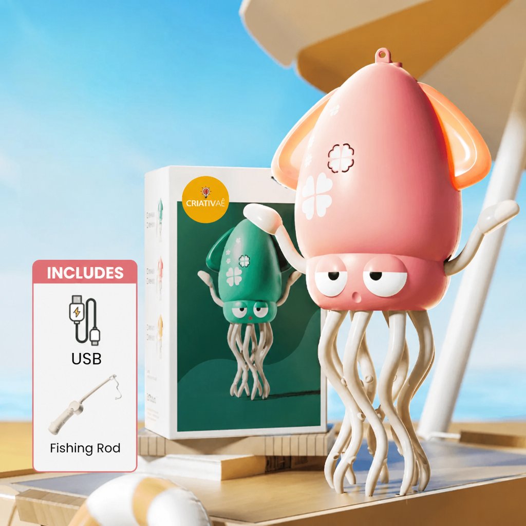 Lulita Pop Criativae - Walking, Dancing Light-Up Squid Toy