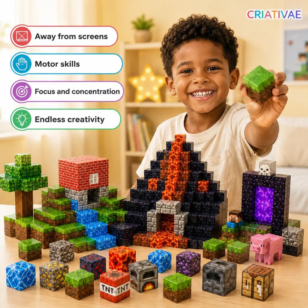 MagCraft Criativae - Magnetic Building Blocks for Kids