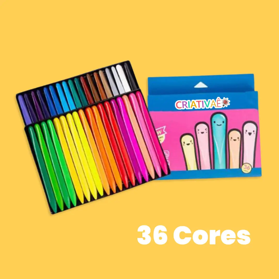 Clean Crayons Criativae - Mess Free Triangle Crayons for Kids