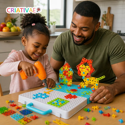 Drill & Build 3D Criativaê - 3D Mosaic Drill Puzzle Kit