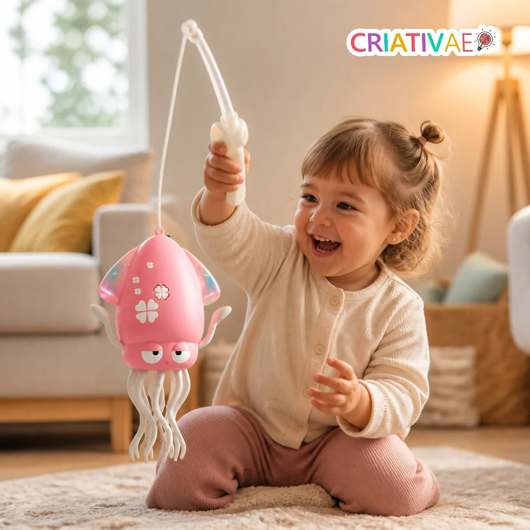Lulita Pop Criativaê - Walking, Dancing Light-Up Squid Toy