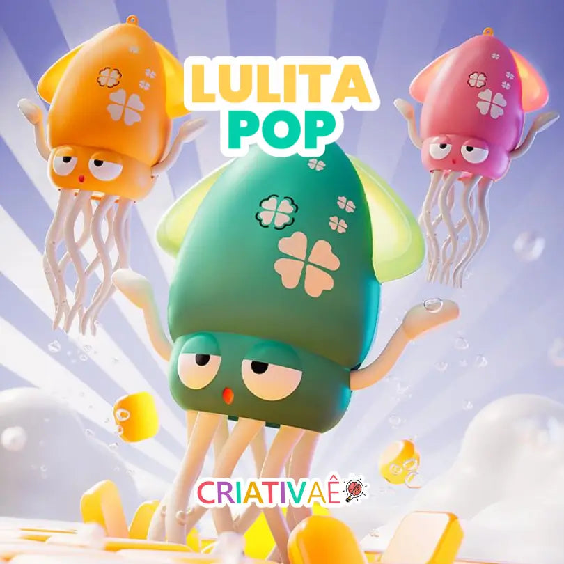 Lulita Pop Criativaê - Walking, Dancing Light-Up Squid Toy