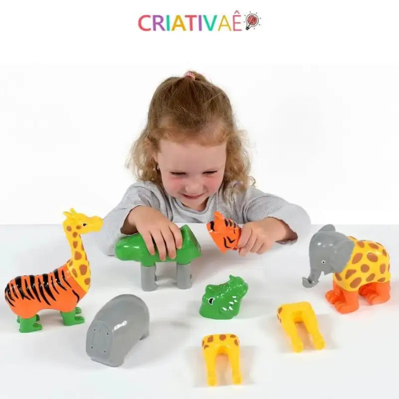 MagnetoZoo Criativae - 3D Magnetic Puzzle Kids Rebuild Over and Over
