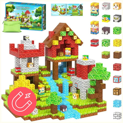 Magnet Blocks 150 Criativae - Glow in the Dark Magnetic Building Cubes