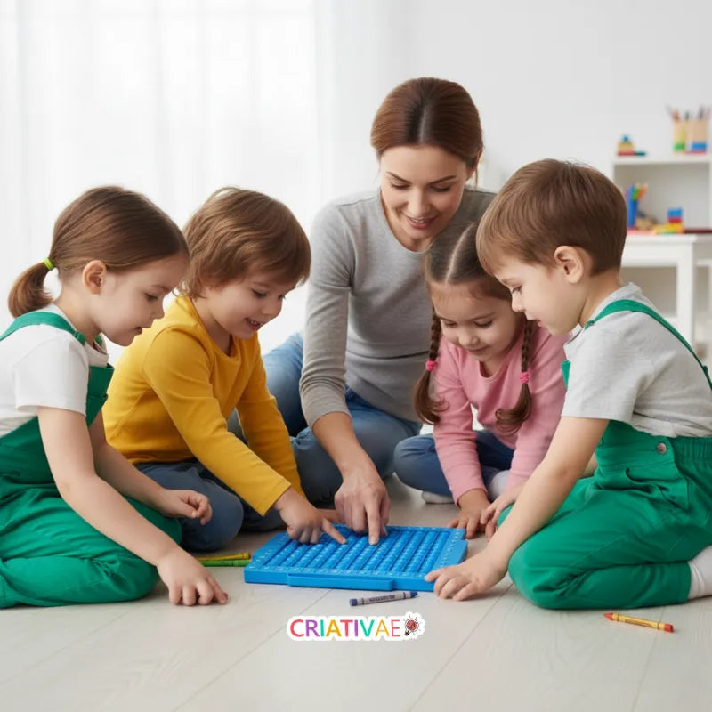 Pop It Math Kit Criativaê - Fractions and Operations Interactive Kit