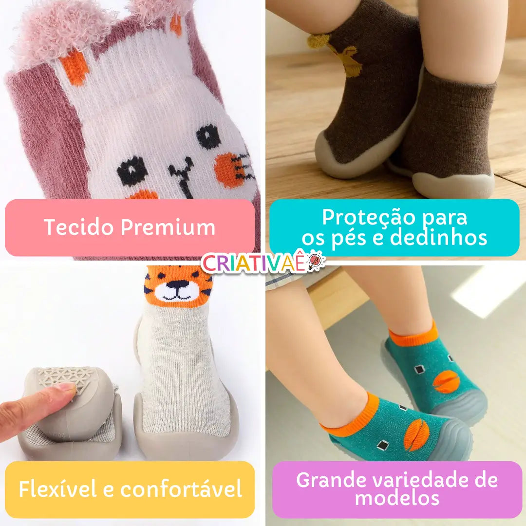 Animashoes Criativae - Non Slip Baby Shoes with Silicone Sole