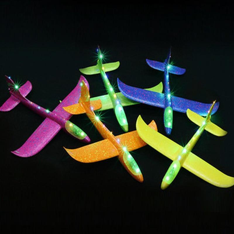 FlexFly Criativae - Unbreakable LED Glider Plane for Kids