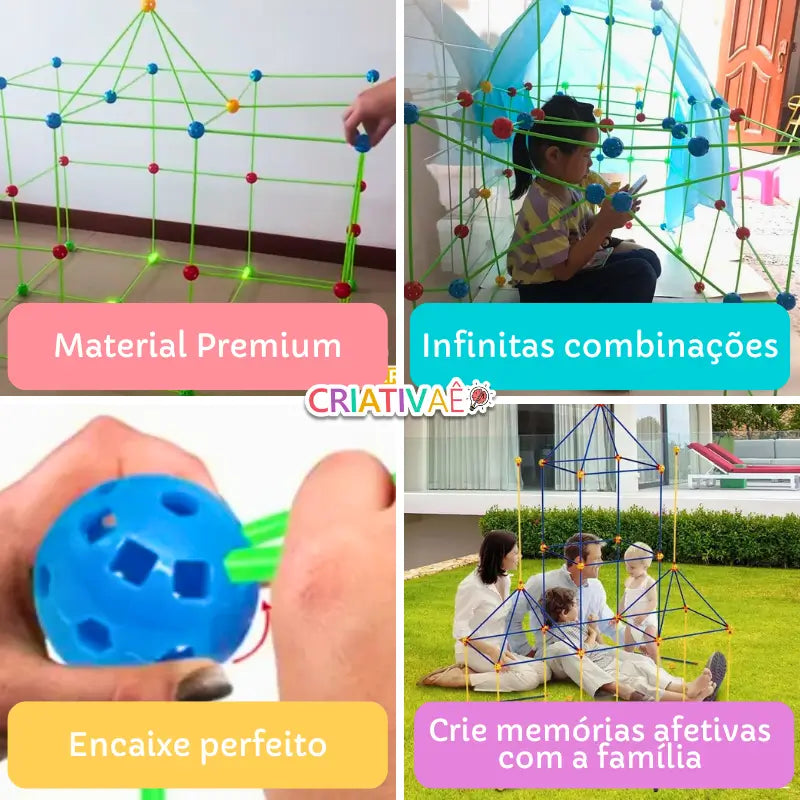 Build It Criativae - Montessori Fort Building Kit for Kids