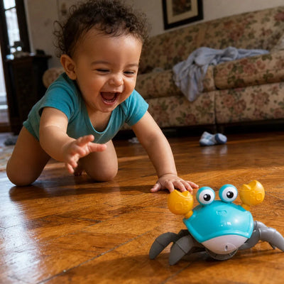 Scuttle Crab Criativae - Crawling Baby Toy with Obstacle Sensor