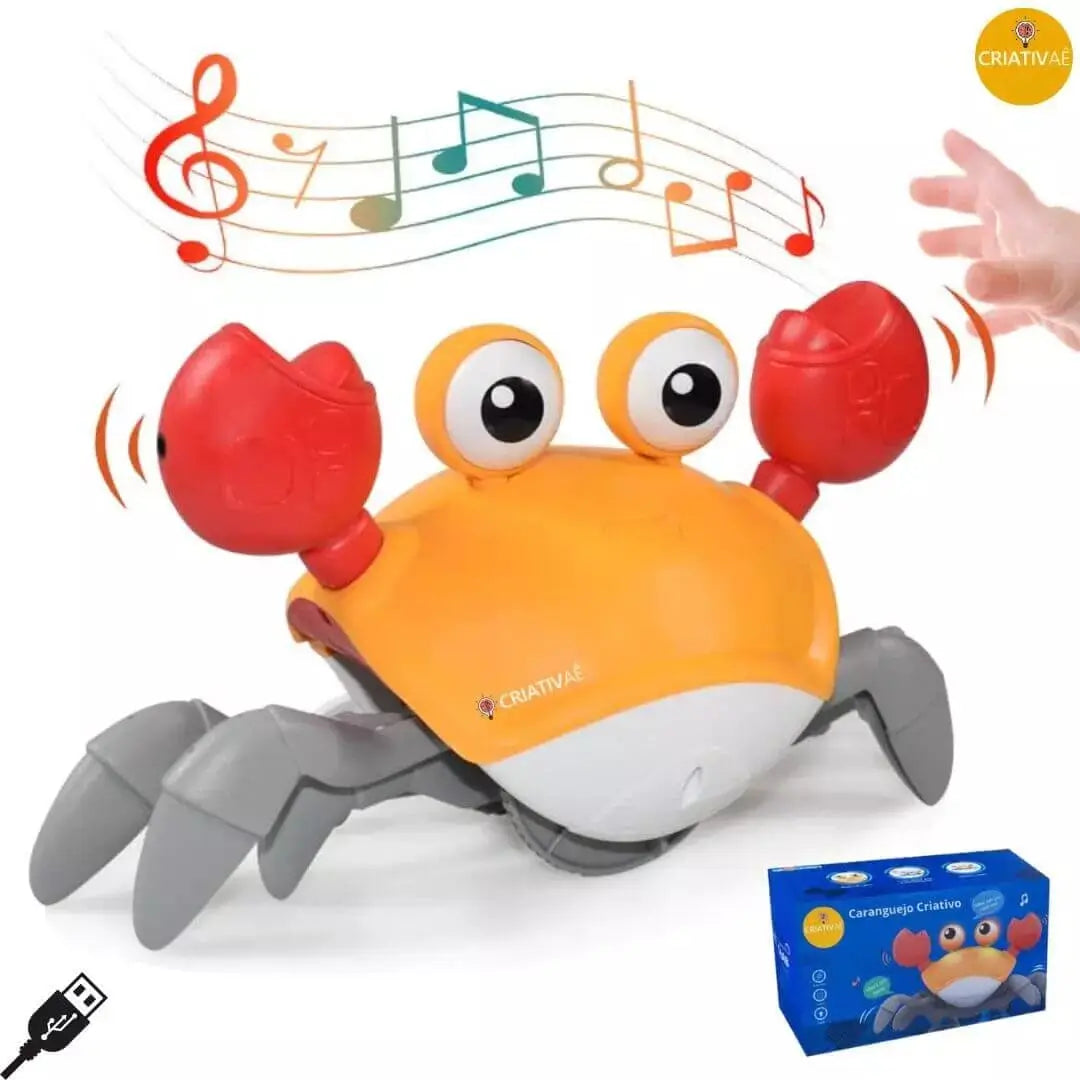 Scuttle Crab Criativae - Crawling Baby Toy with Obstacle Sensor